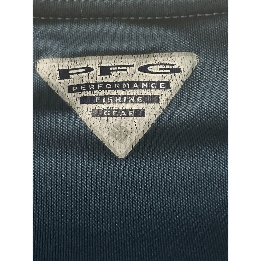 Columbia pfg terminal tackle long sleeve shirt Men's L Deep Blue - Picture 6 of 7